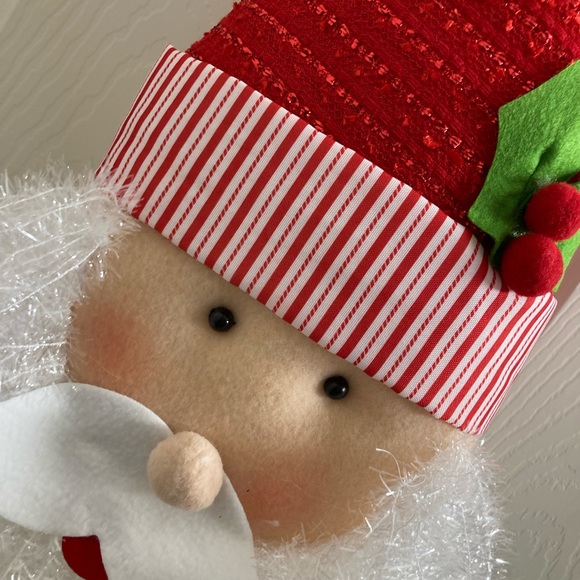 NWT HUGE 36" Plush Hanging Santa Head Decor - Picture 11 of 16
